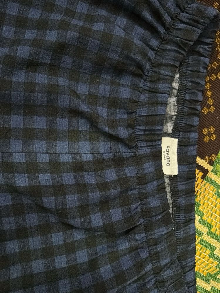 Checked Palazzo Pants