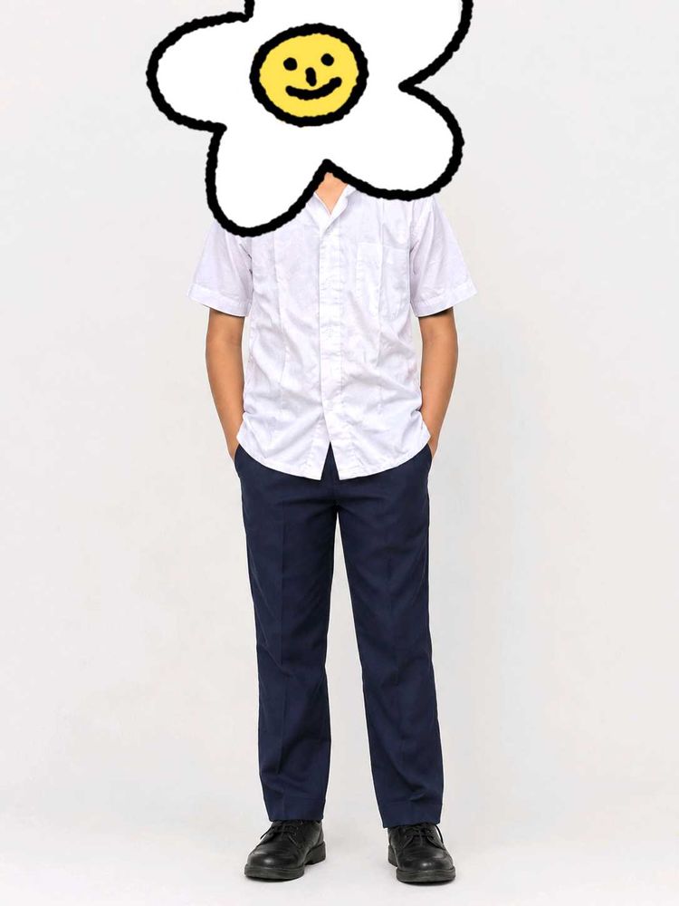 2 Men's Classic  School white shirts