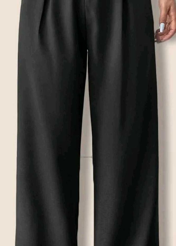 Women's Black Wide-Leg Pants