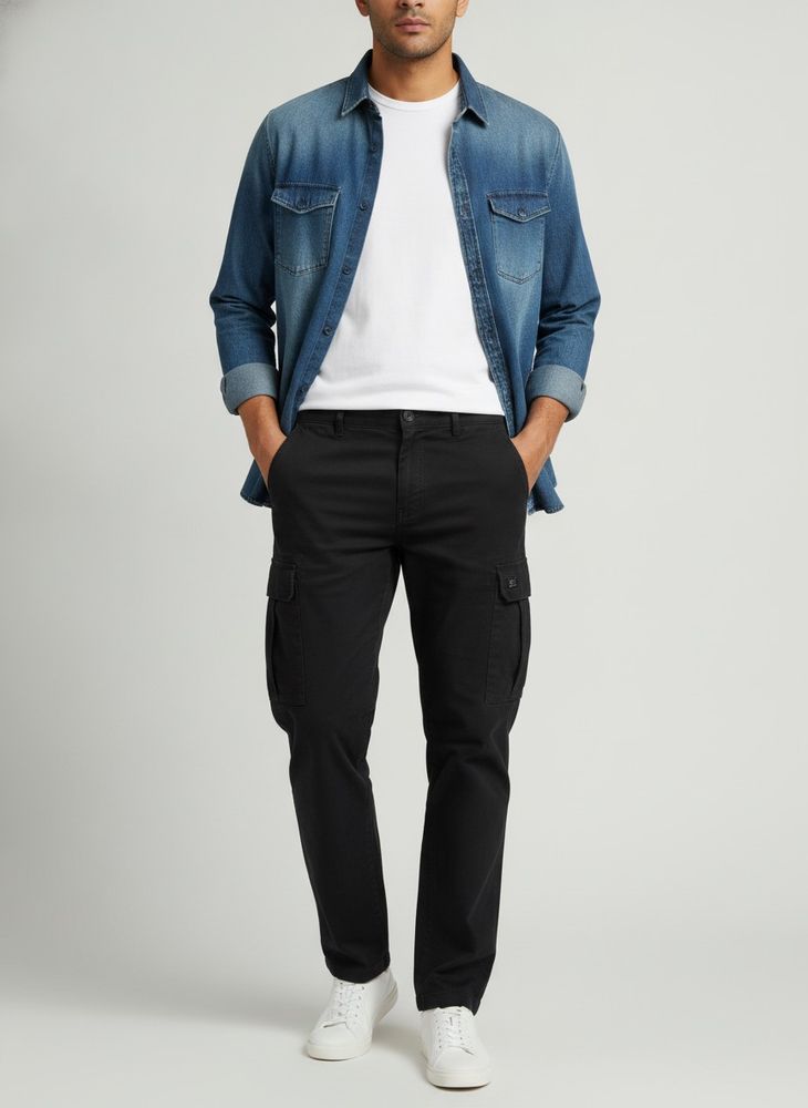 Men's Black Cargo Pants