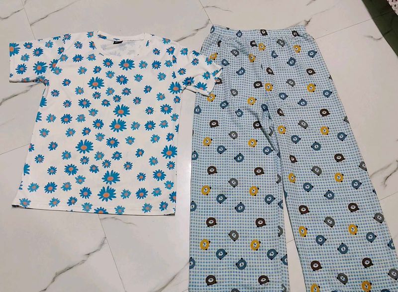 Cute Floral Pajama Set
