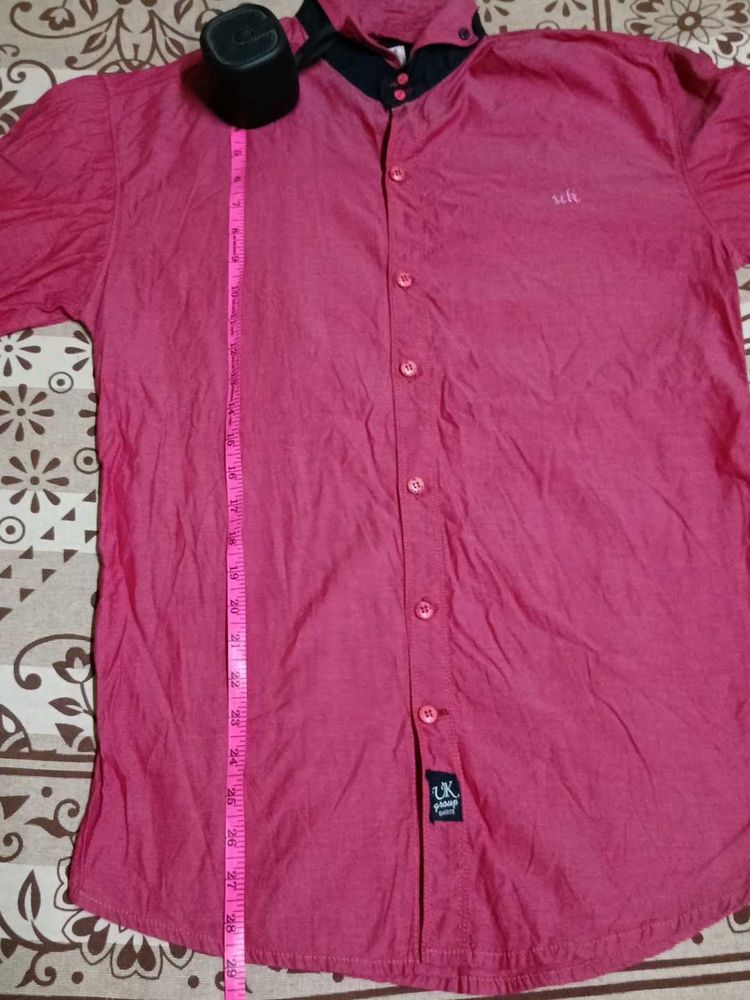 Men's Pink Casual Shirt