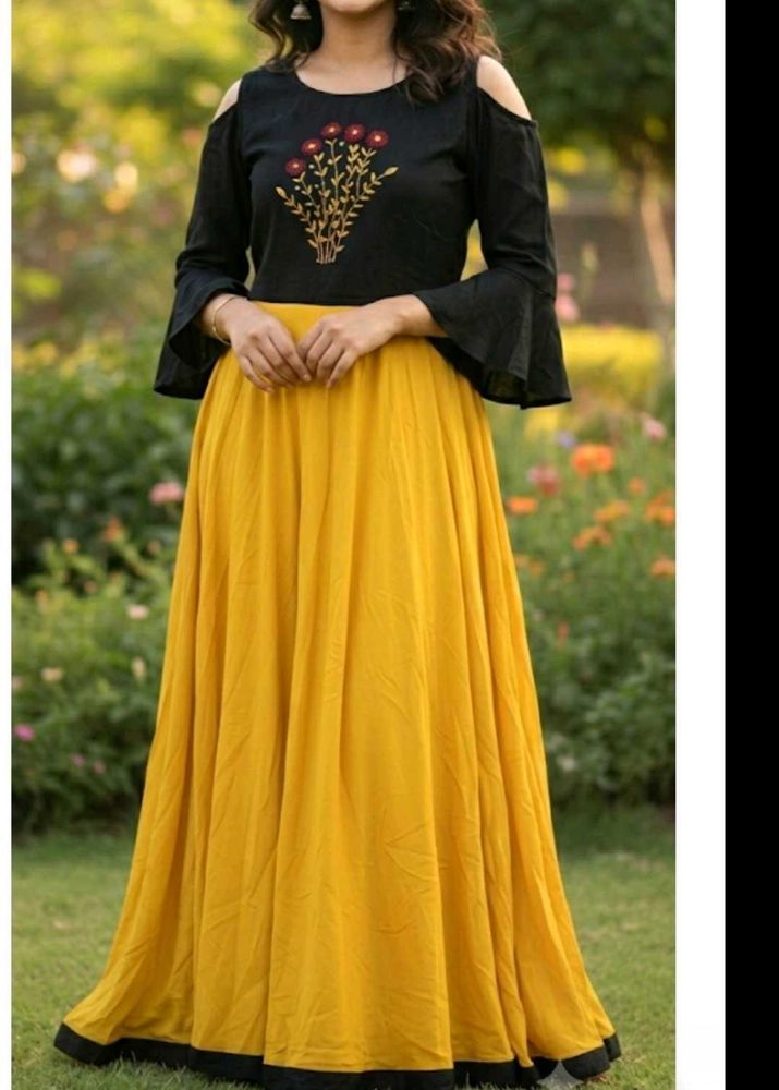 Stunning Yellow Ethnic Gown