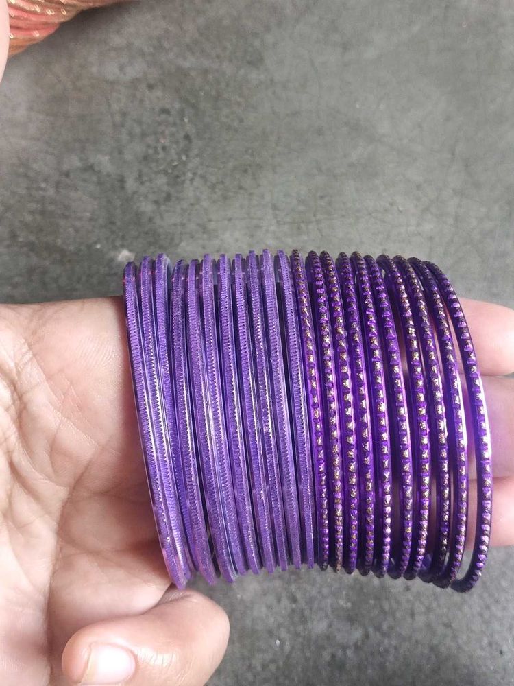 Purple Bangles Set