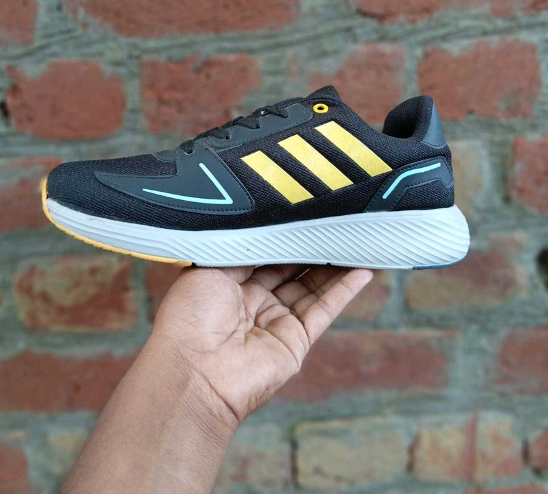 Adidas Running Shoe - Black &amp; Gold
