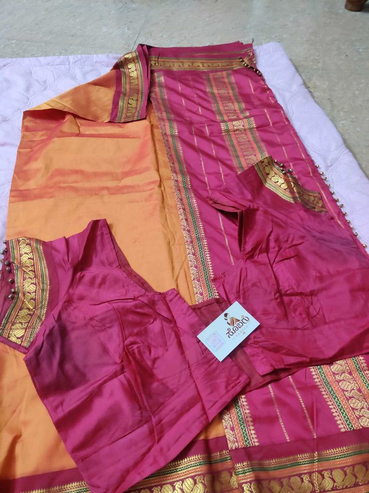 Handloom kanchi silk cotton saree