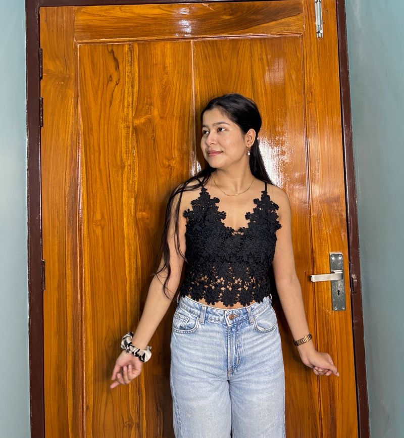 Black Lace Cami Top🖤