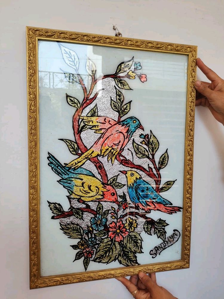 Price Drop 🚨Bird Glass Painting(Big)