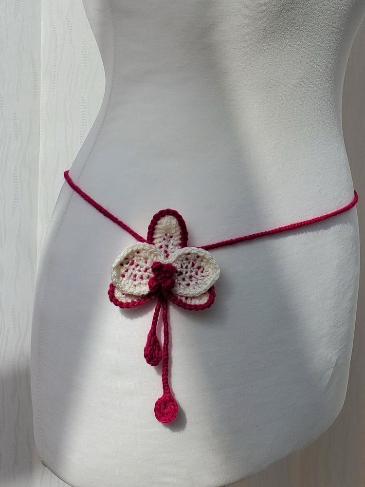 Crochet Flower Belt
