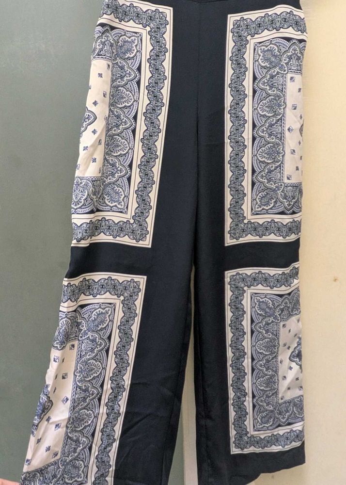 Stylish Paisley Print Palazzo Pants