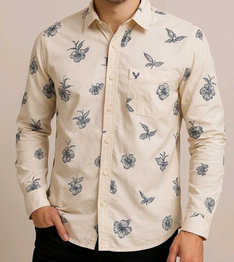 🔷️💎Floral Print Button-Down Shirt 💎🔷️