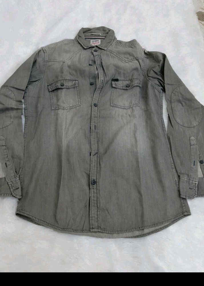 Lee cooper Men's Grey Shirt