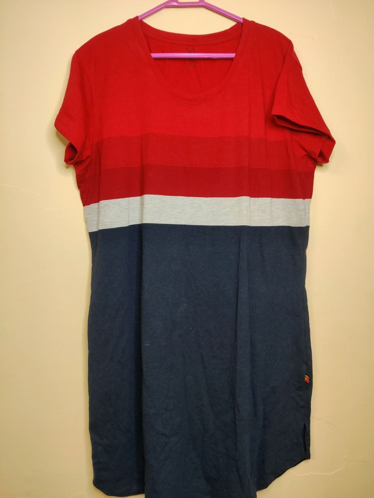 Red And Blue Long Tshirt