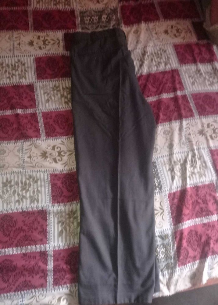 90's Men's Charcoal Grey Trousers
