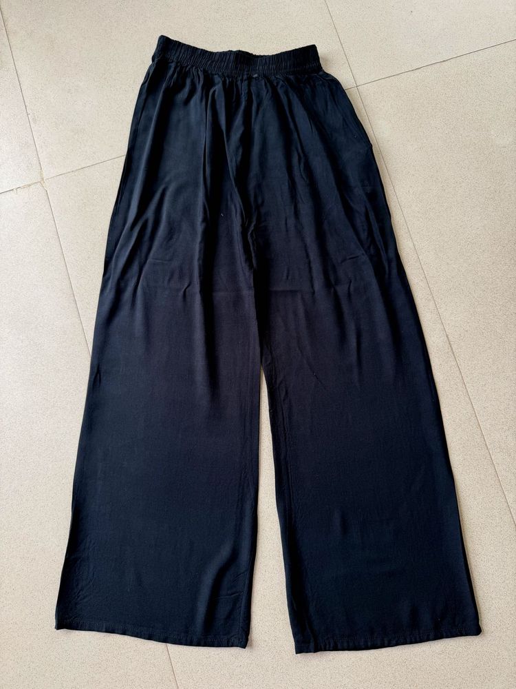 Black Wide-Leg Palazzo Pants