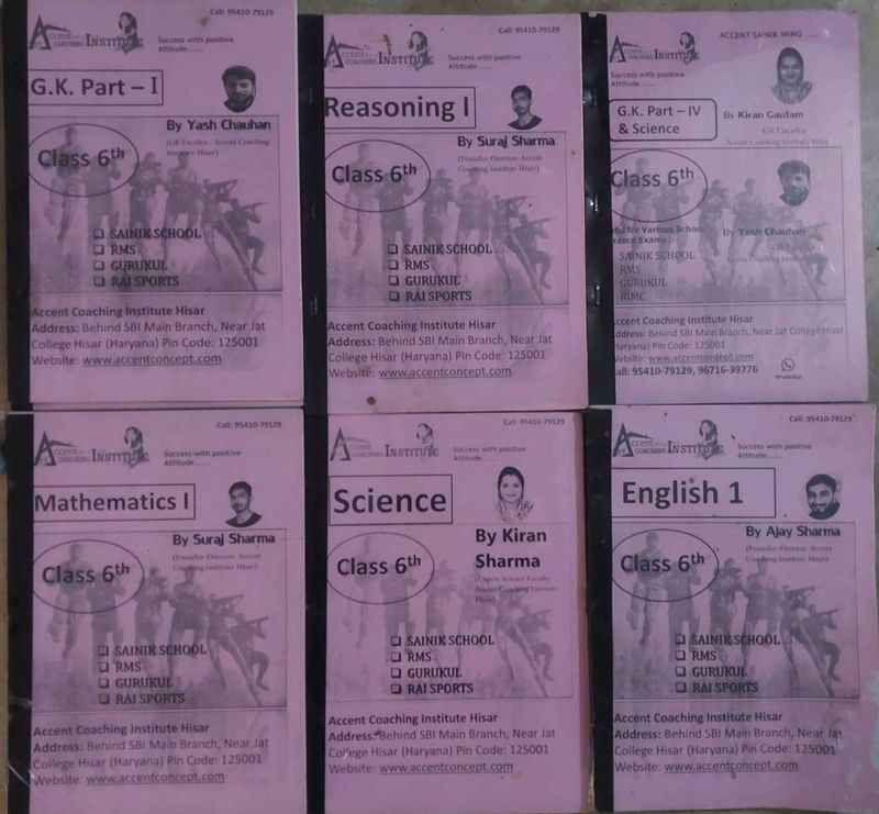 Class 6th Study Material for Sainik School &amp; RMS
