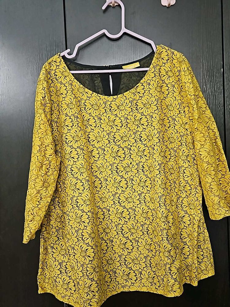 Floral Yellow Blouse