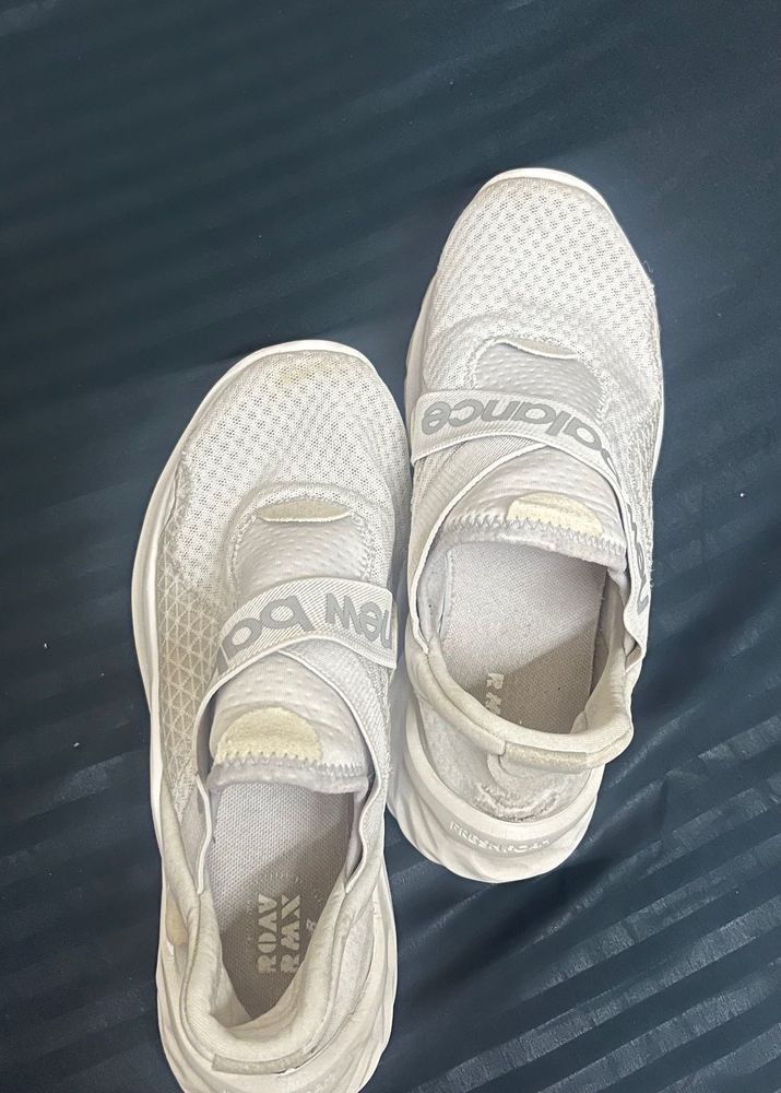 New Balance White Slip-On Sneakers