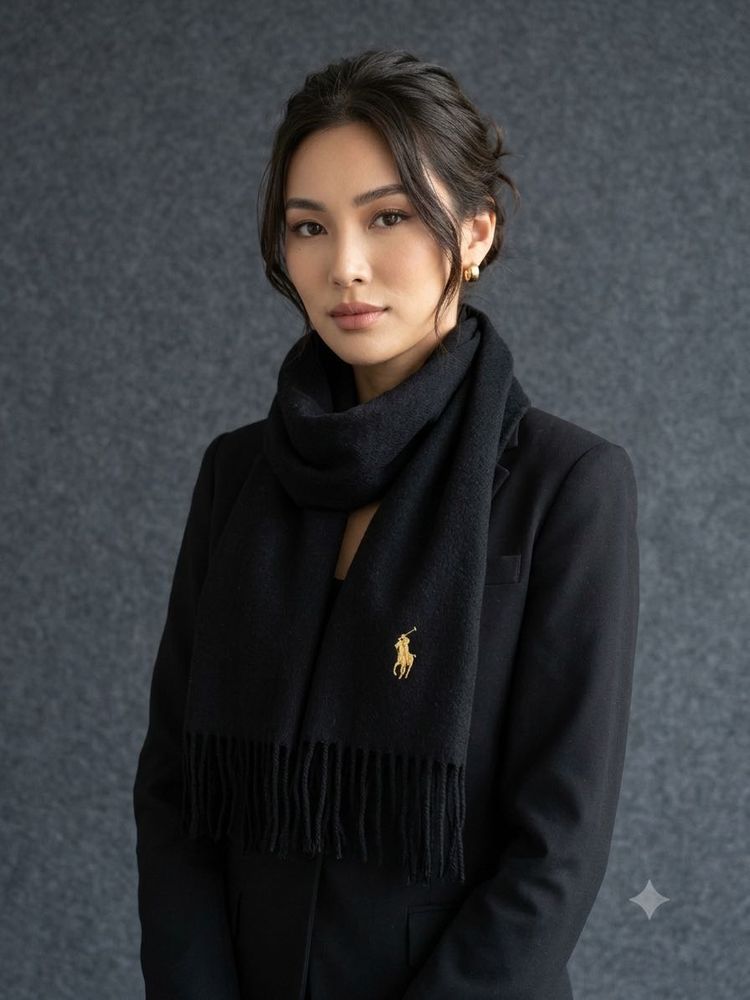 Polo Ralph Lauren Black Scarf