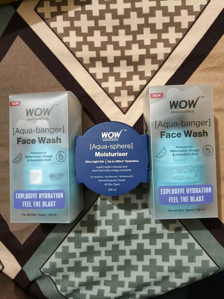 pack of 3, Face Wash, Moisturizer