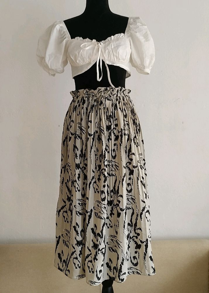 Price Drop Floral Print Skirt