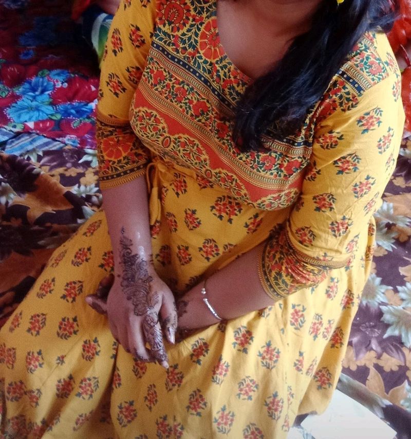 Foral Print Anarkali Kurta