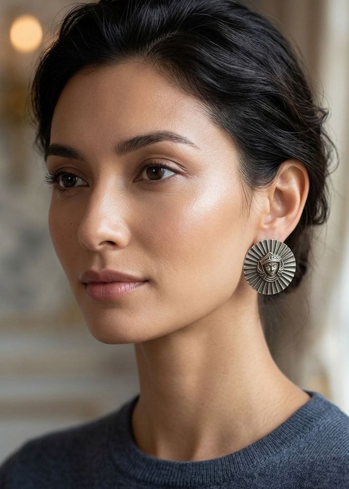 New Unique Vintage Face Earrings