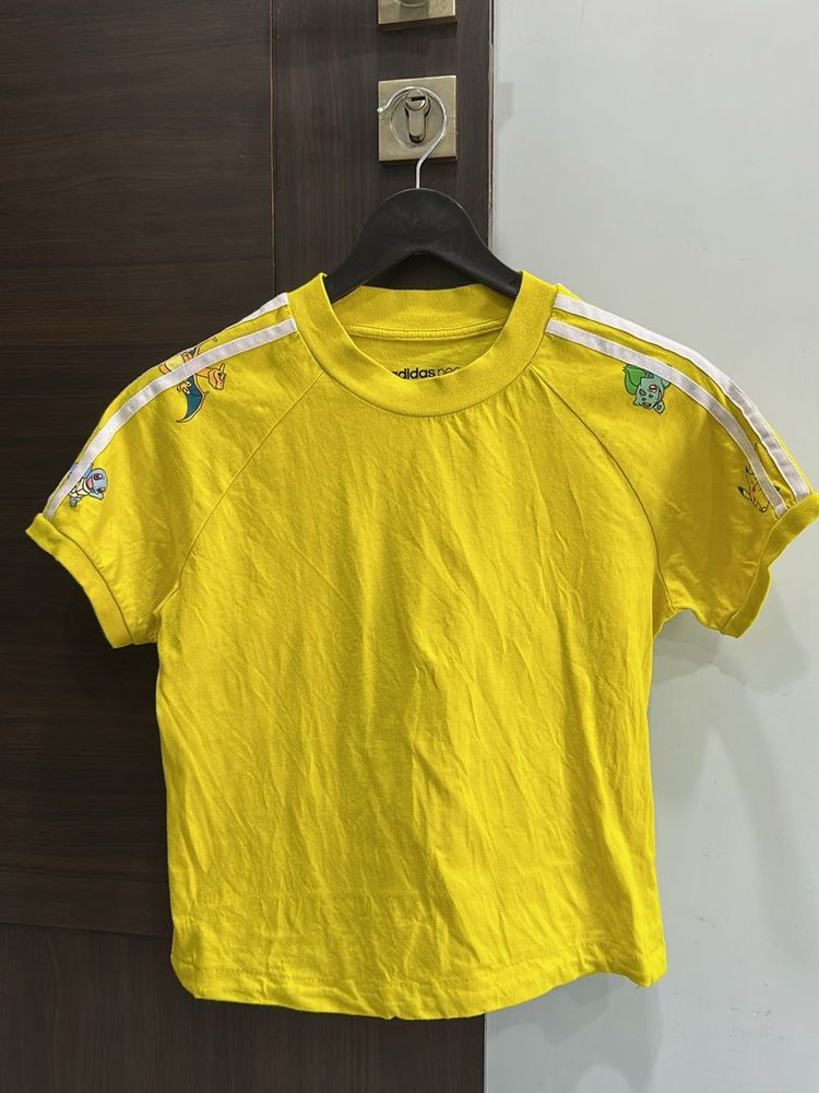 Vibrant Yellow Graphic Tee