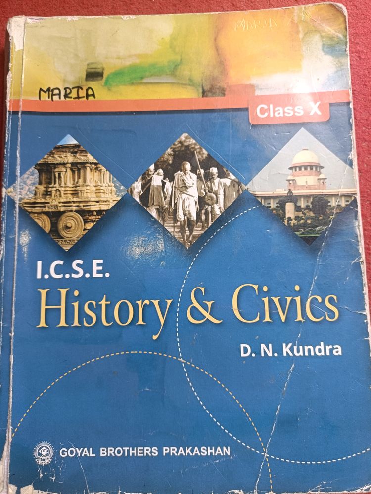 AICSE History And Civics 10th Book By D.N Kundra