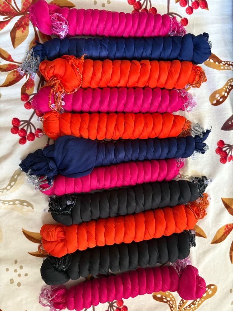 Vibrant Dupattas - Set of 10