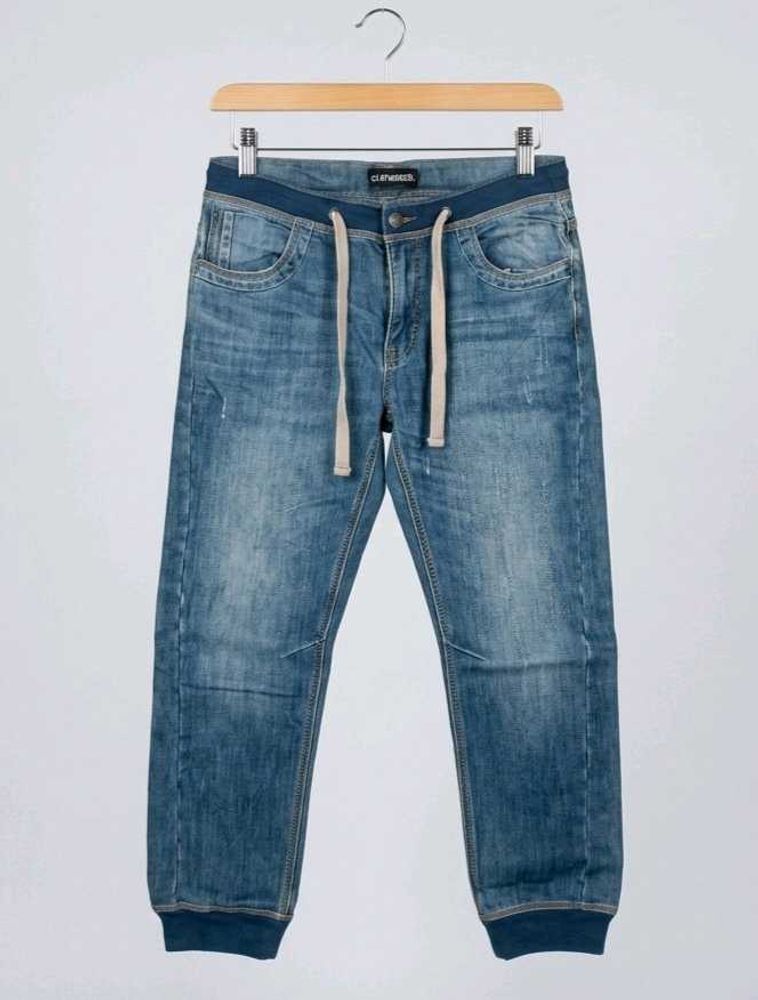 Men's Blue Jogger Jeans