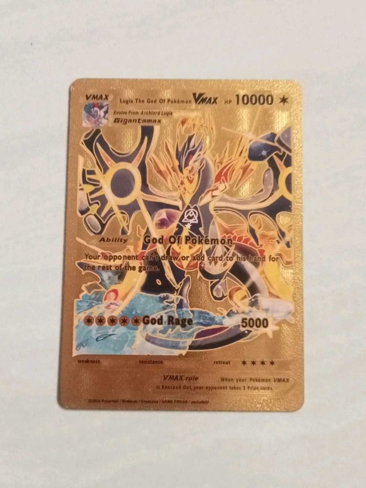 Gold Pokemon VMAX Card