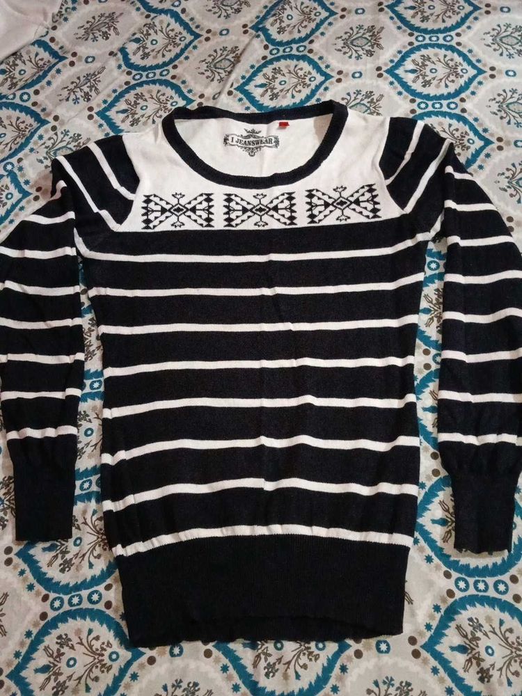 Striped Knit Sweater