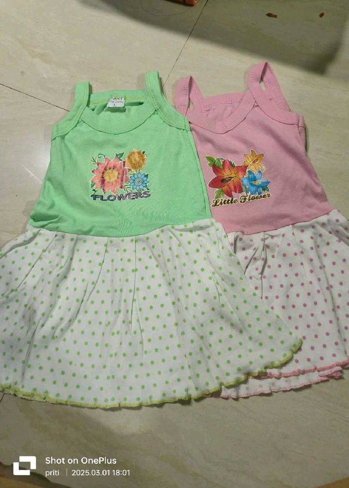 Adorable Floral Baby Dresses (Set of 2)
