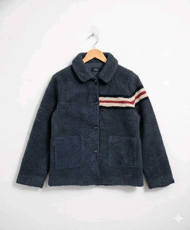 Striped Fleece Jacket