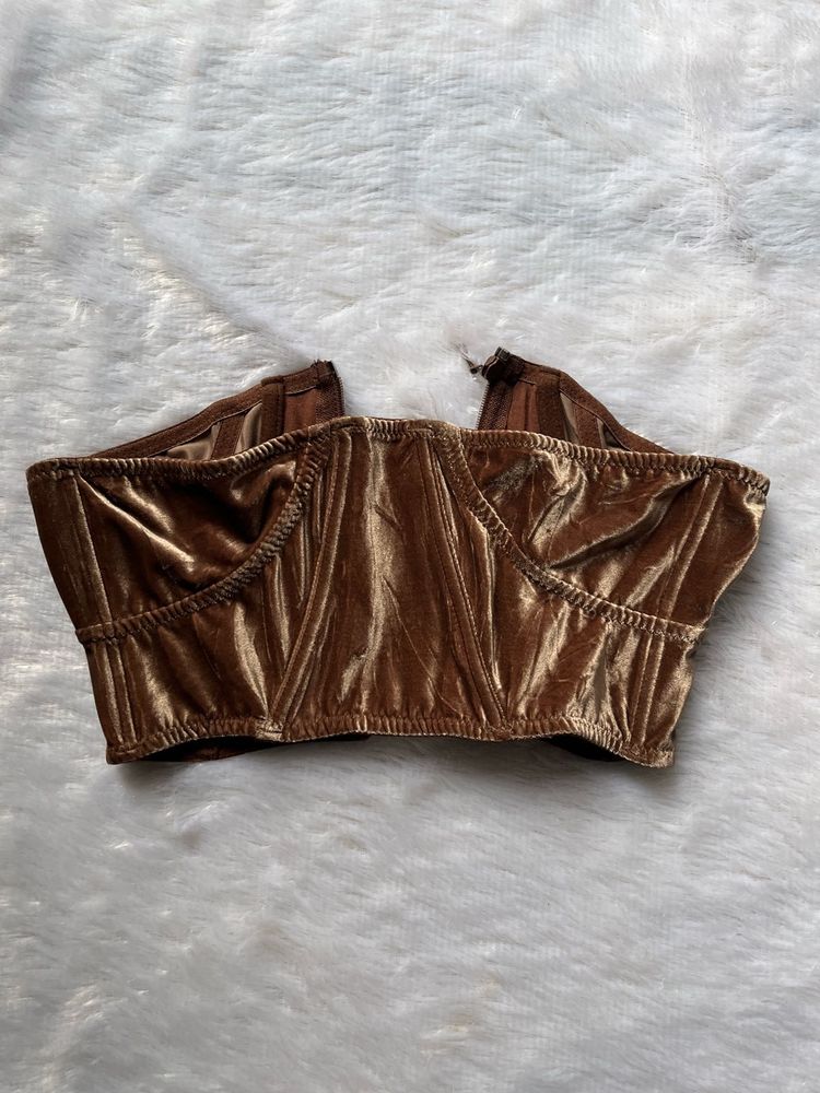 Velvet Corset Top