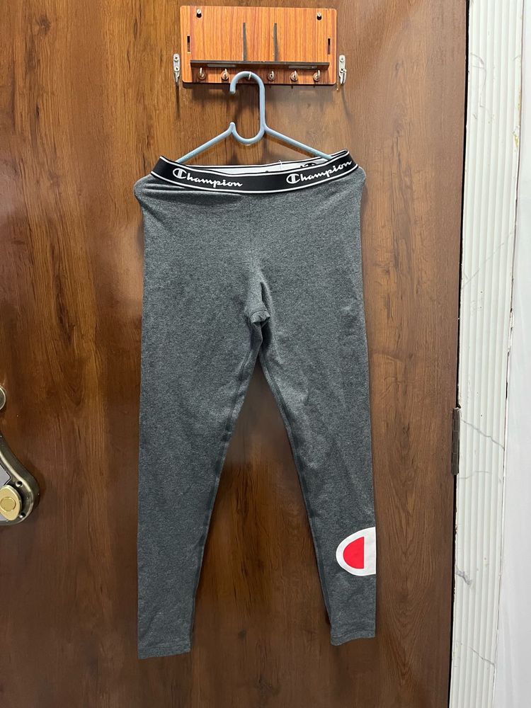 Champion Grey Leggings with Logo