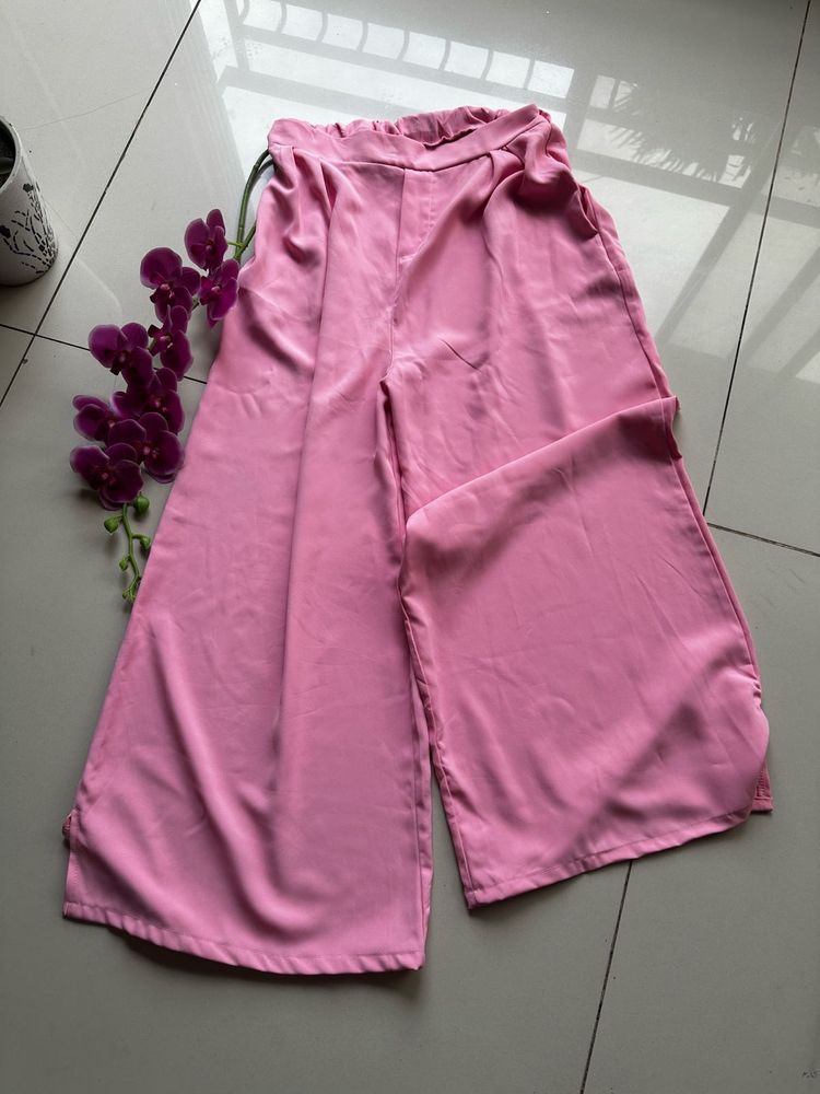 Chic Pink Palazzo Pants