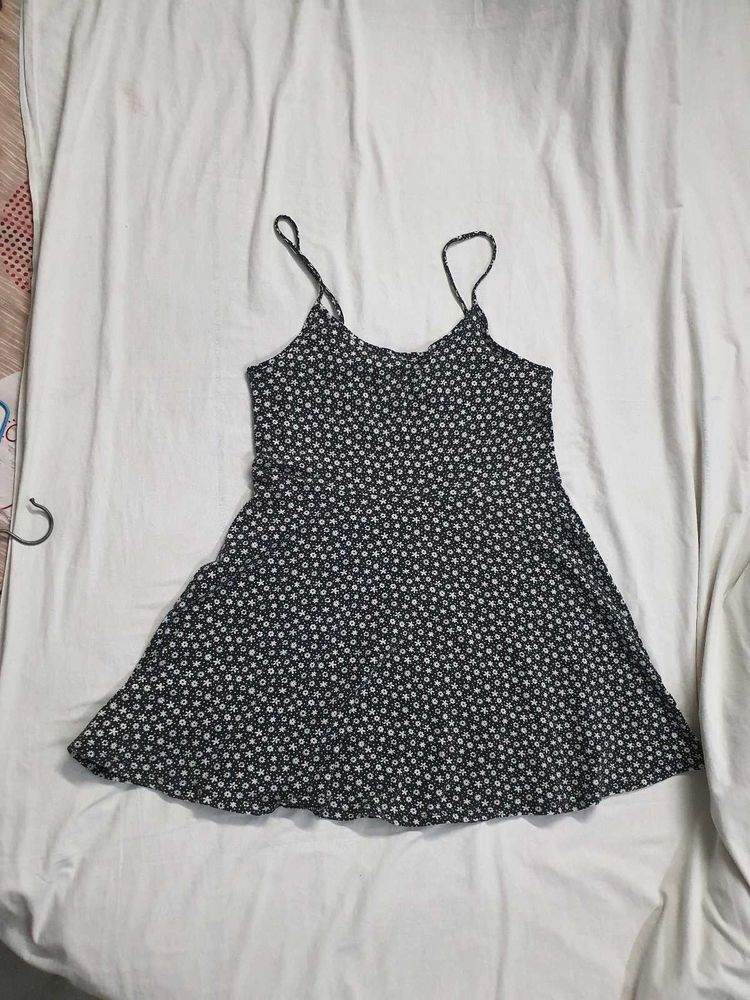 Cute Floral Print Mini Dress