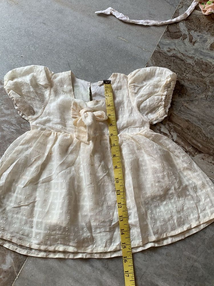 Cream Puff Sleeve Dress
