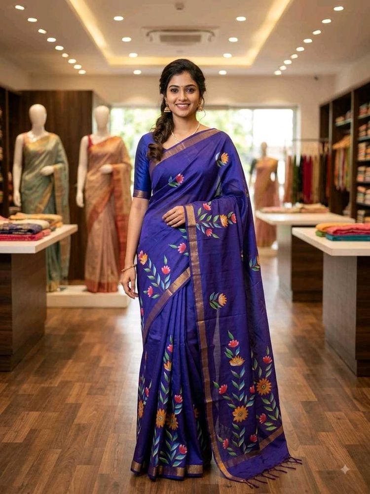Bhagalpuri Cotton Silk Saree