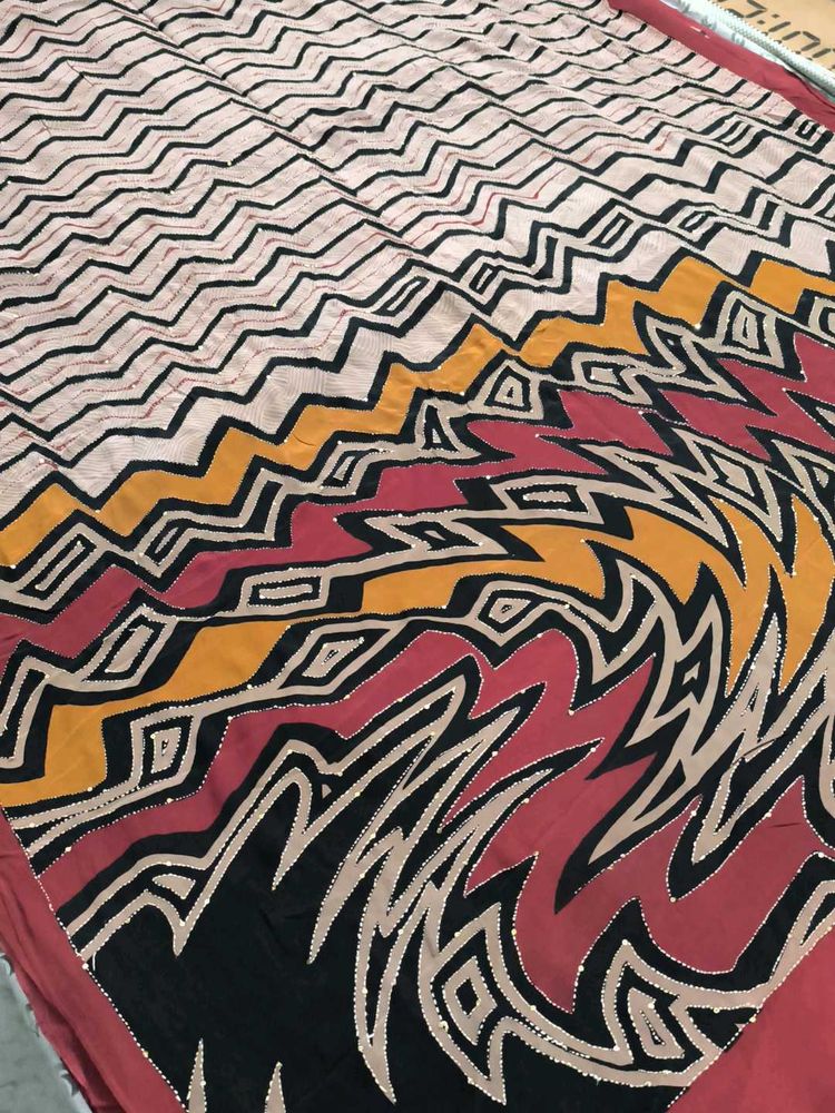 Pure Crepe Kantha Saree