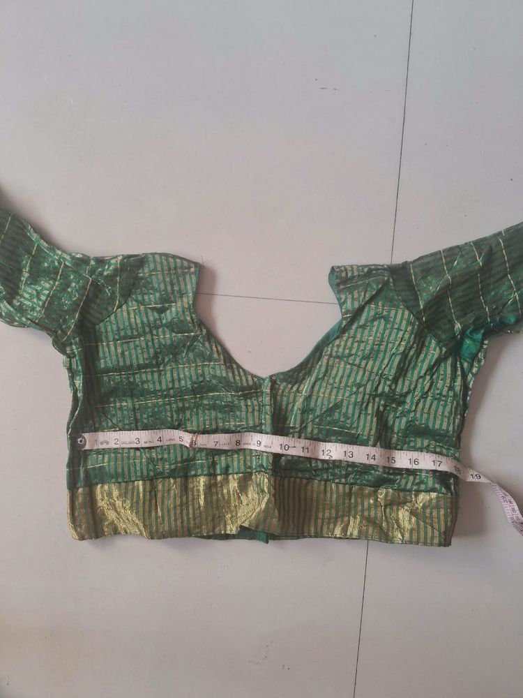 Elegant Green Silk Blouse
