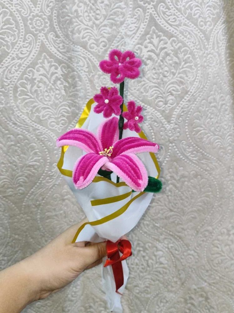 Handmade Pink Flower Bouquet