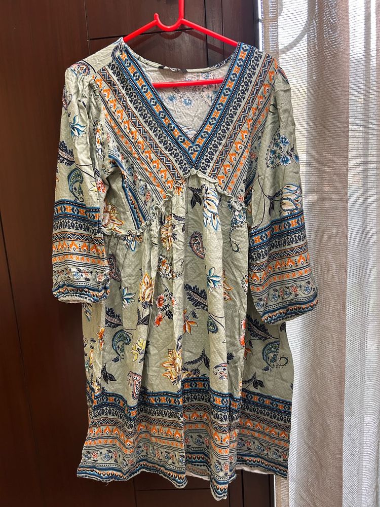 Zudio Boho Print V-Neck Tunic