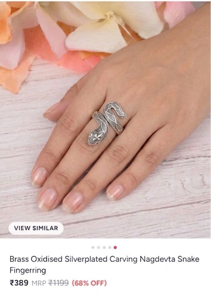 Unisex Unique Snake Design Ring