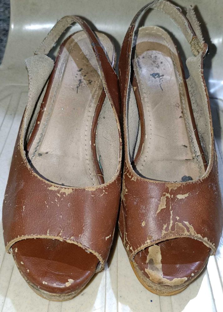 Brown Leather Flats