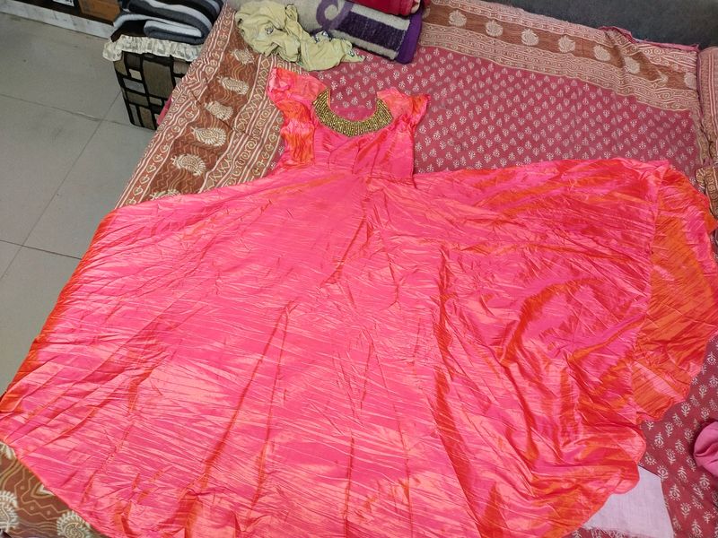 Pink Gown Flared