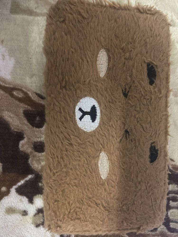 Cute Bear Plush Pouch