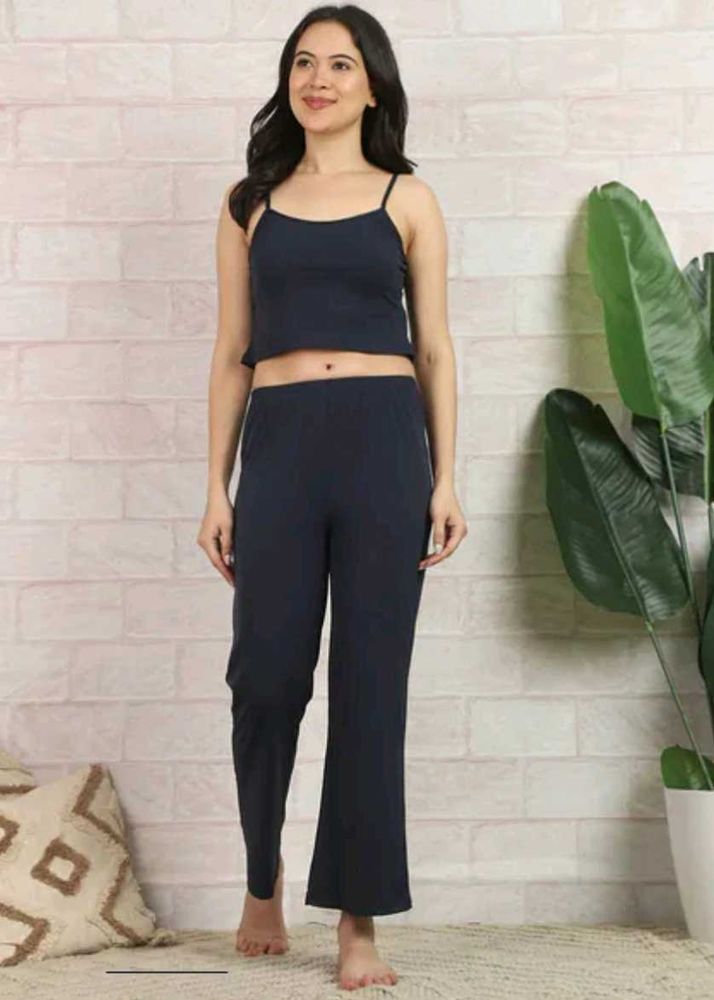 Shein Adjustable Spaghetti Strap Crop Top &amp; Pyjama